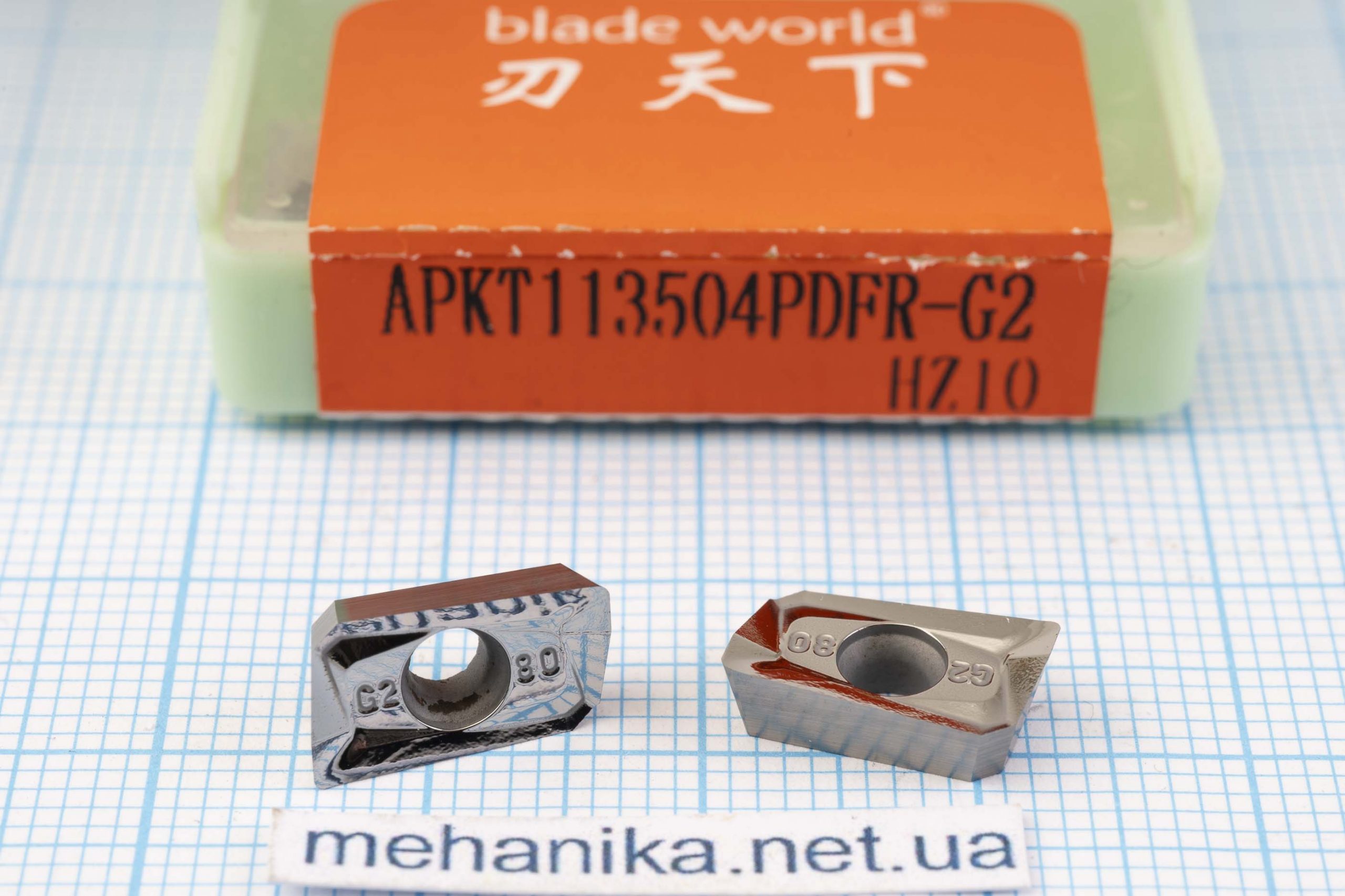Вставка фрезерна (різець) APKT113504PDFR-G2 HZ10 BLADEWORLD 45 HRC