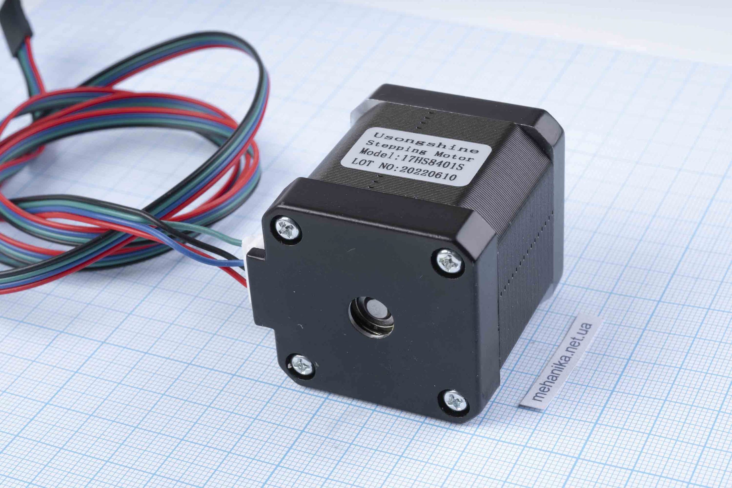 Кроковий двигун Nema17(42) 17HS8401S L48мм 1.8А 0.42Nm