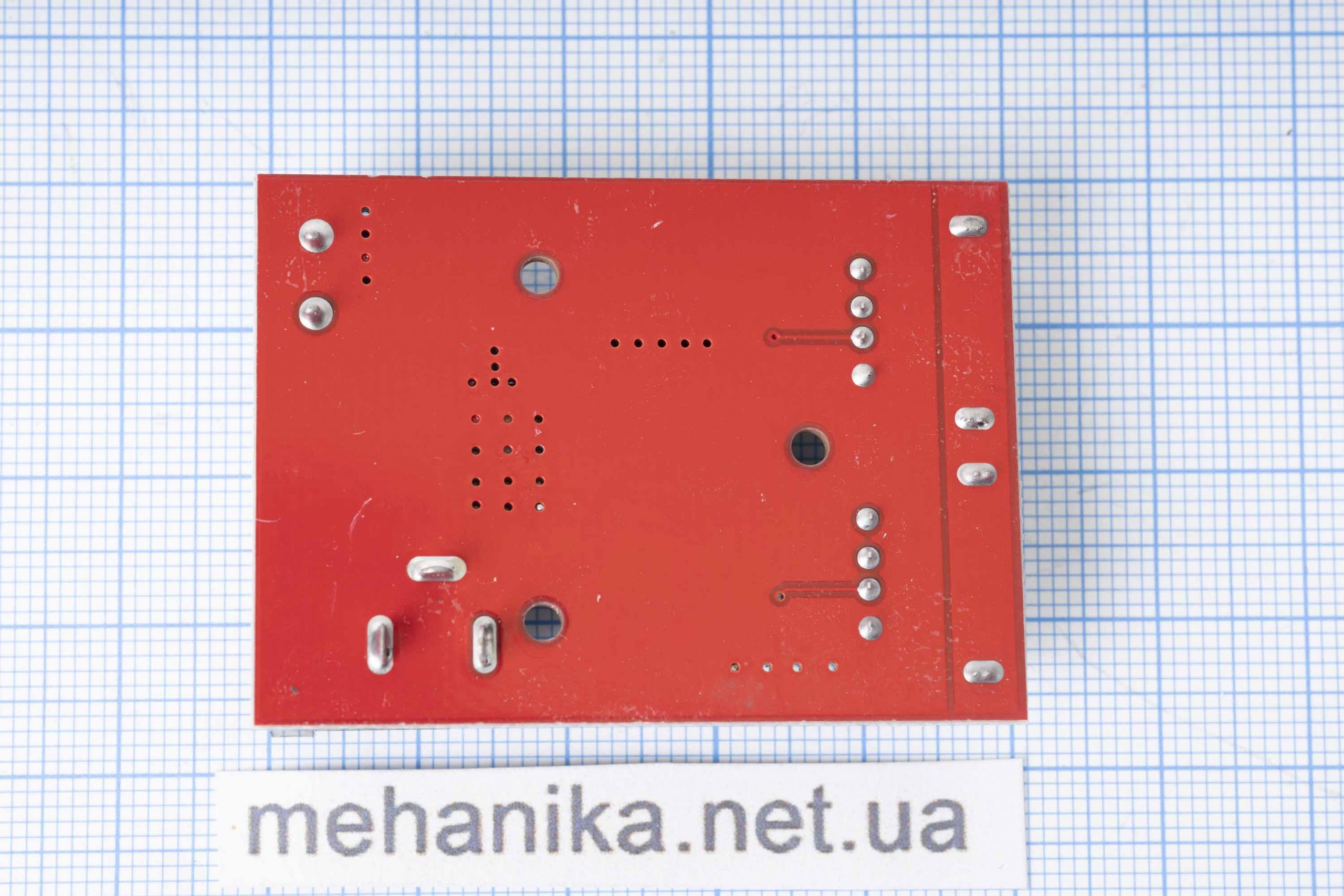 Перетворювач напруги знижуючий LM2596S, DC-DC, 6-40V/5V 3A, 2xUSB-вихід, гніздо 5.5x2.1