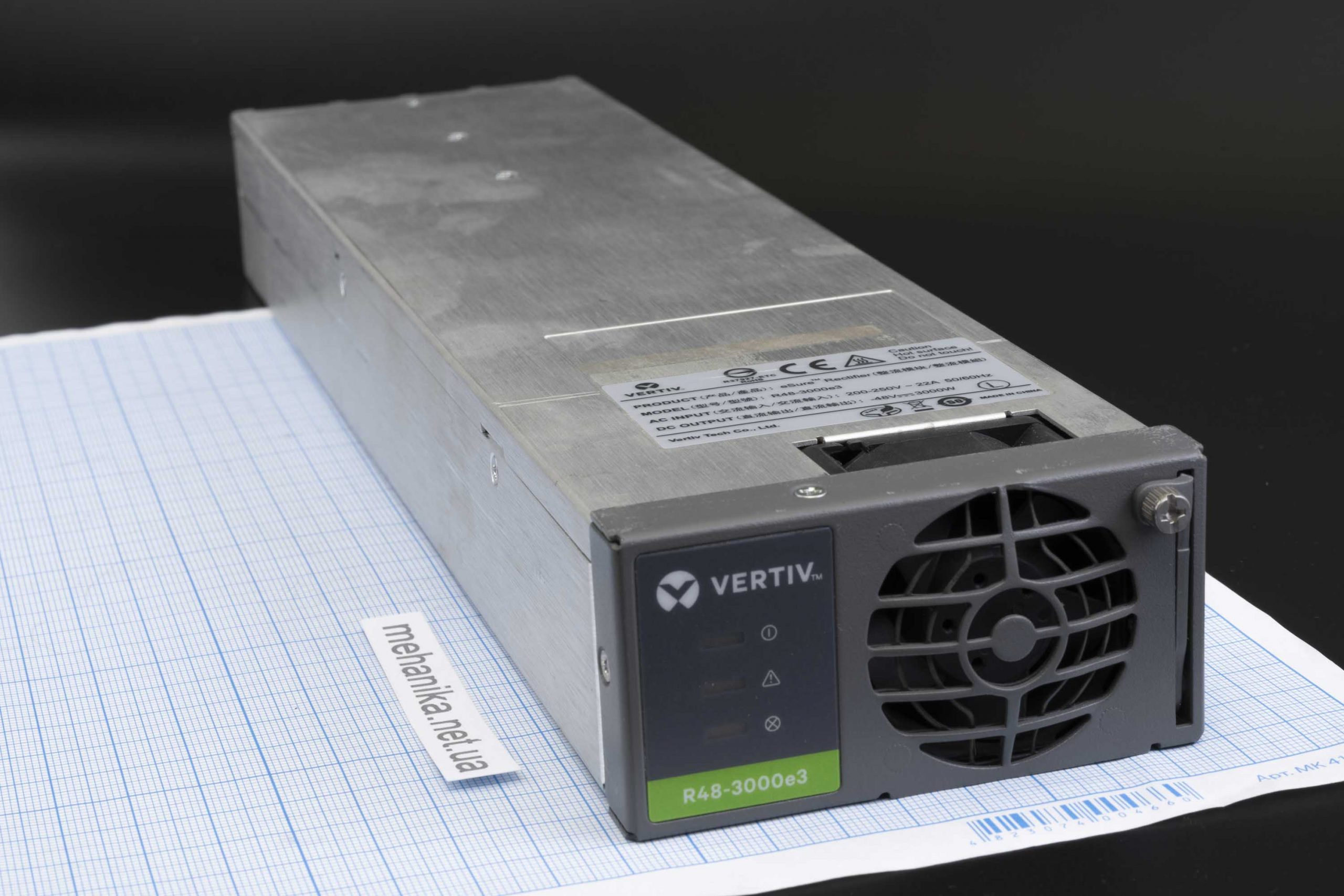 Блок живлення постійного струму 48V 3000W, серверний адаптована панель.