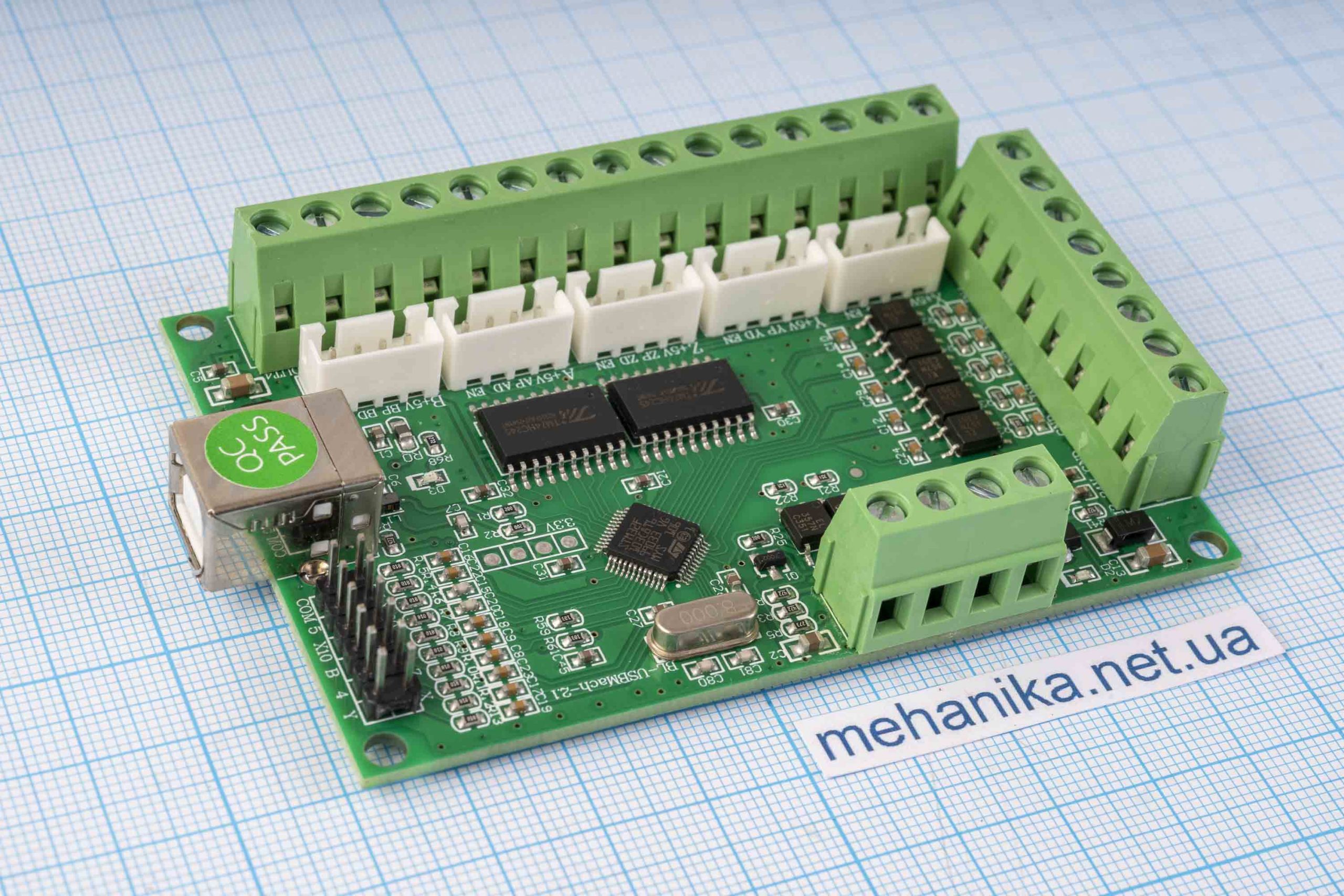 Плата управління ЧПУ, MACH3 V2.1 USB контролер, 5 осей + кабель 150 см