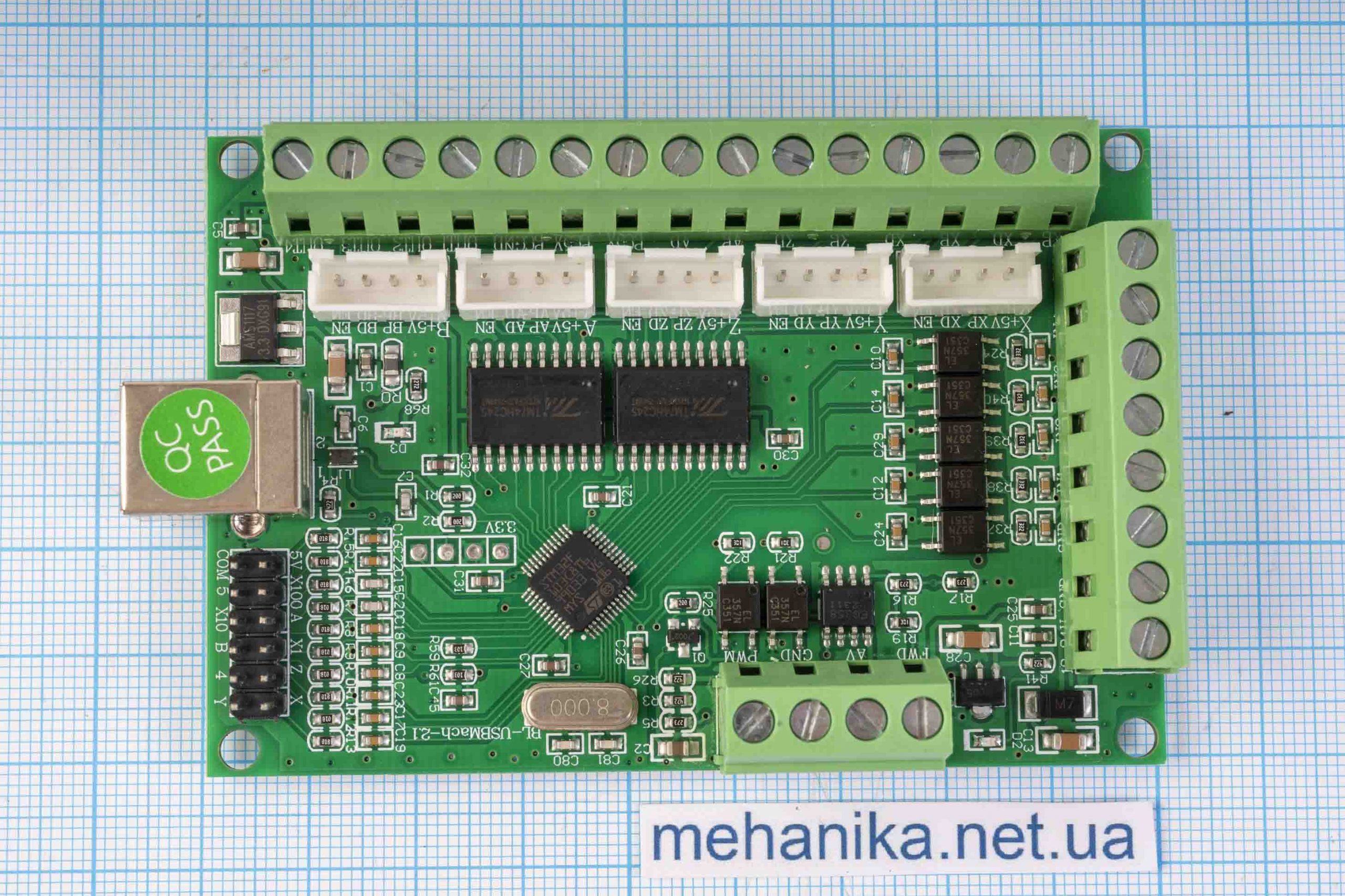 Плата управління ЧПУ, MACH3 V2.1 USB контролер, 5 осей + кабель 150 см