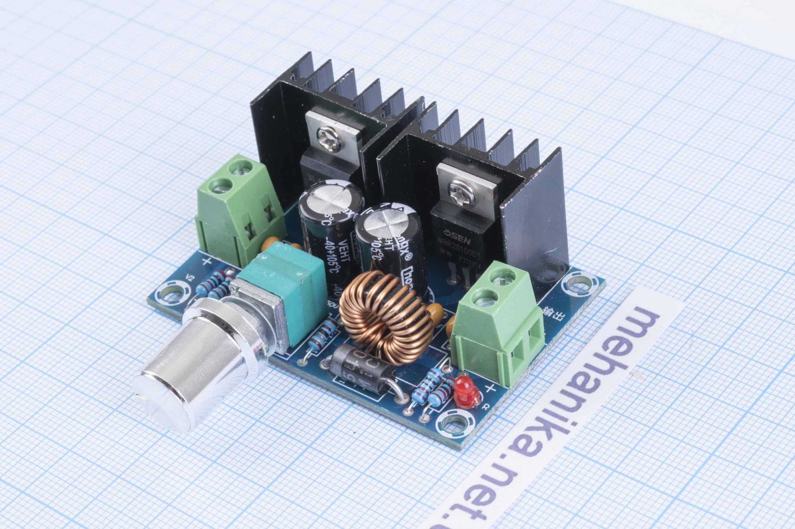 Перетворювач напруги знижуючий XH-M401 DC-DC XL4016 4-40V/1.25-36 8A/100W