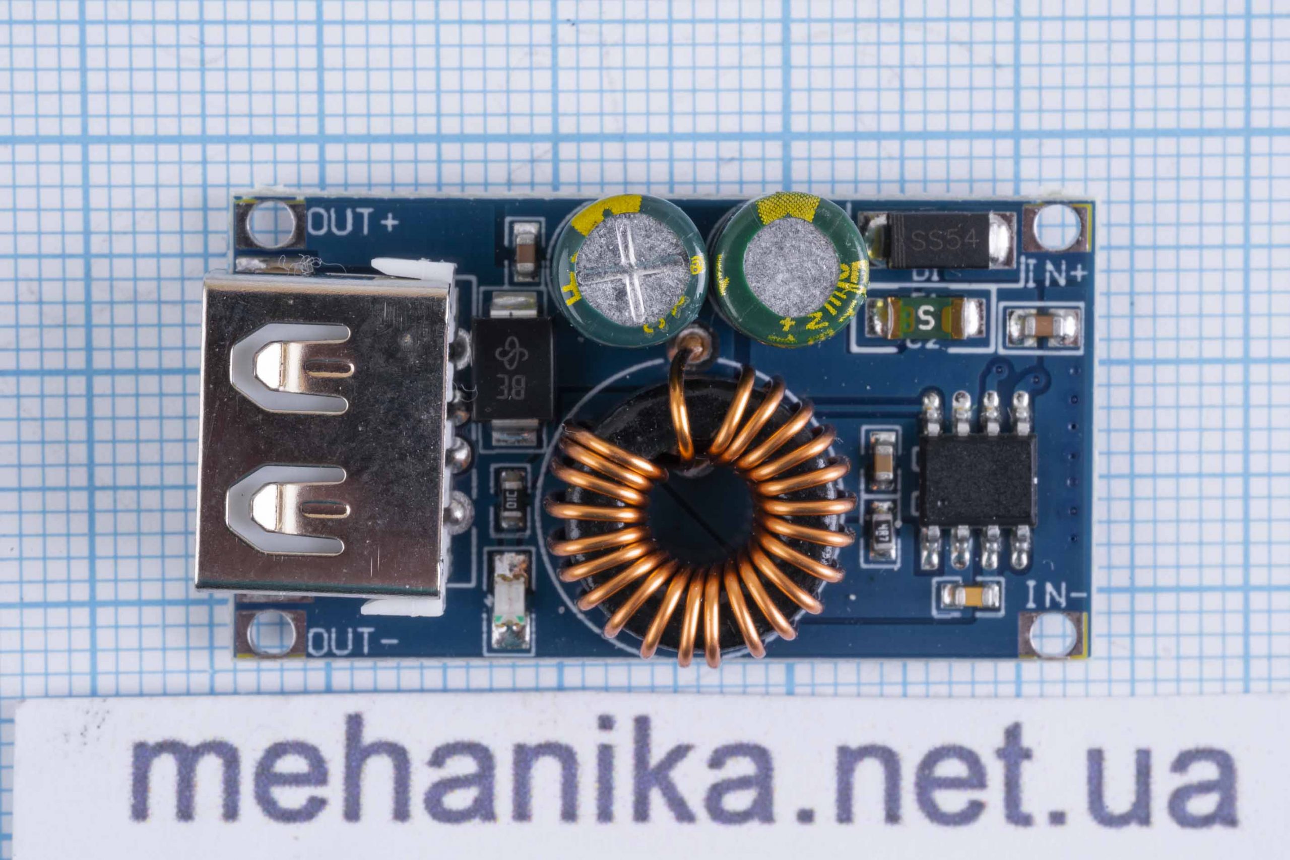 Модуль живлення знижуючий JZ QC-MINI DC-DC 12V/24W, швидка зарядка QC3.0
