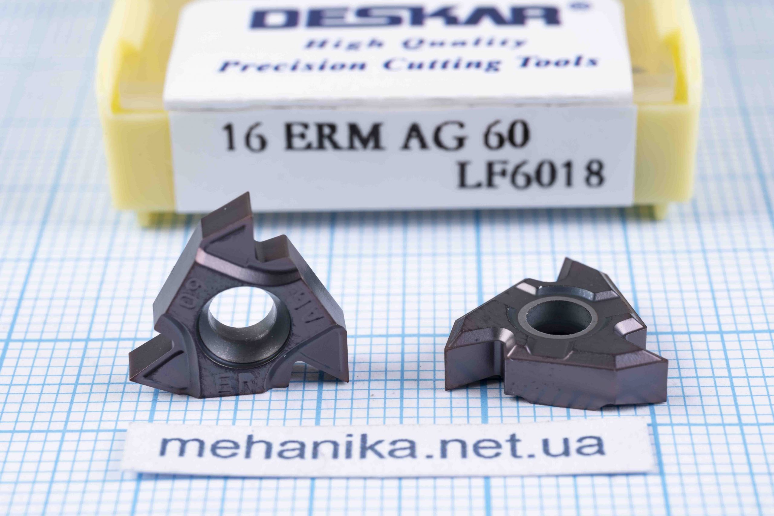 Вставка різьбонарізна (різець) 16ERM AG60 LF6018 DESCAR 55 HRC