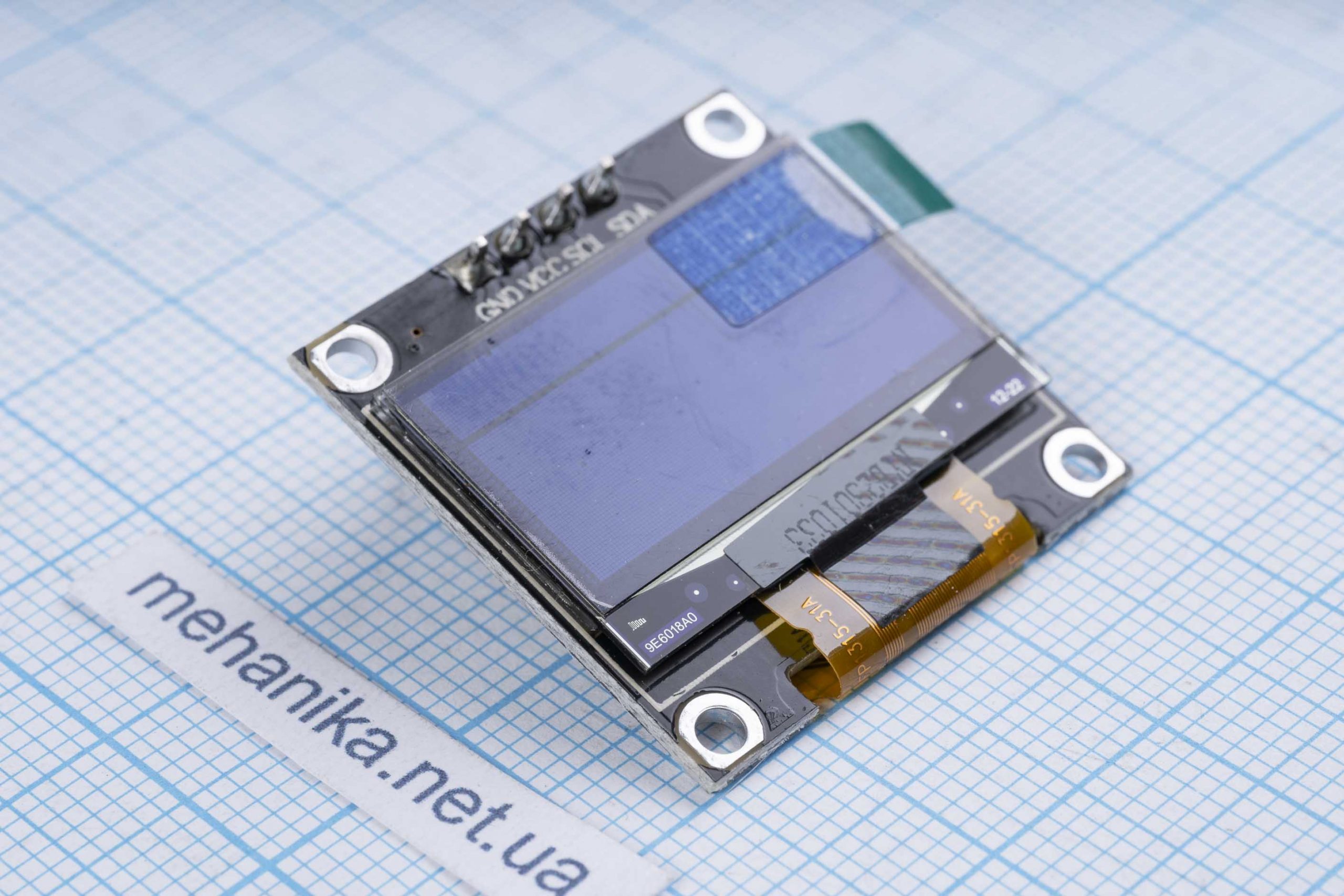 OLED дисплей графічний SSD1306 I2C 0.96″ 128×64 Arduino AVR STM32 (жовто-блакитний)