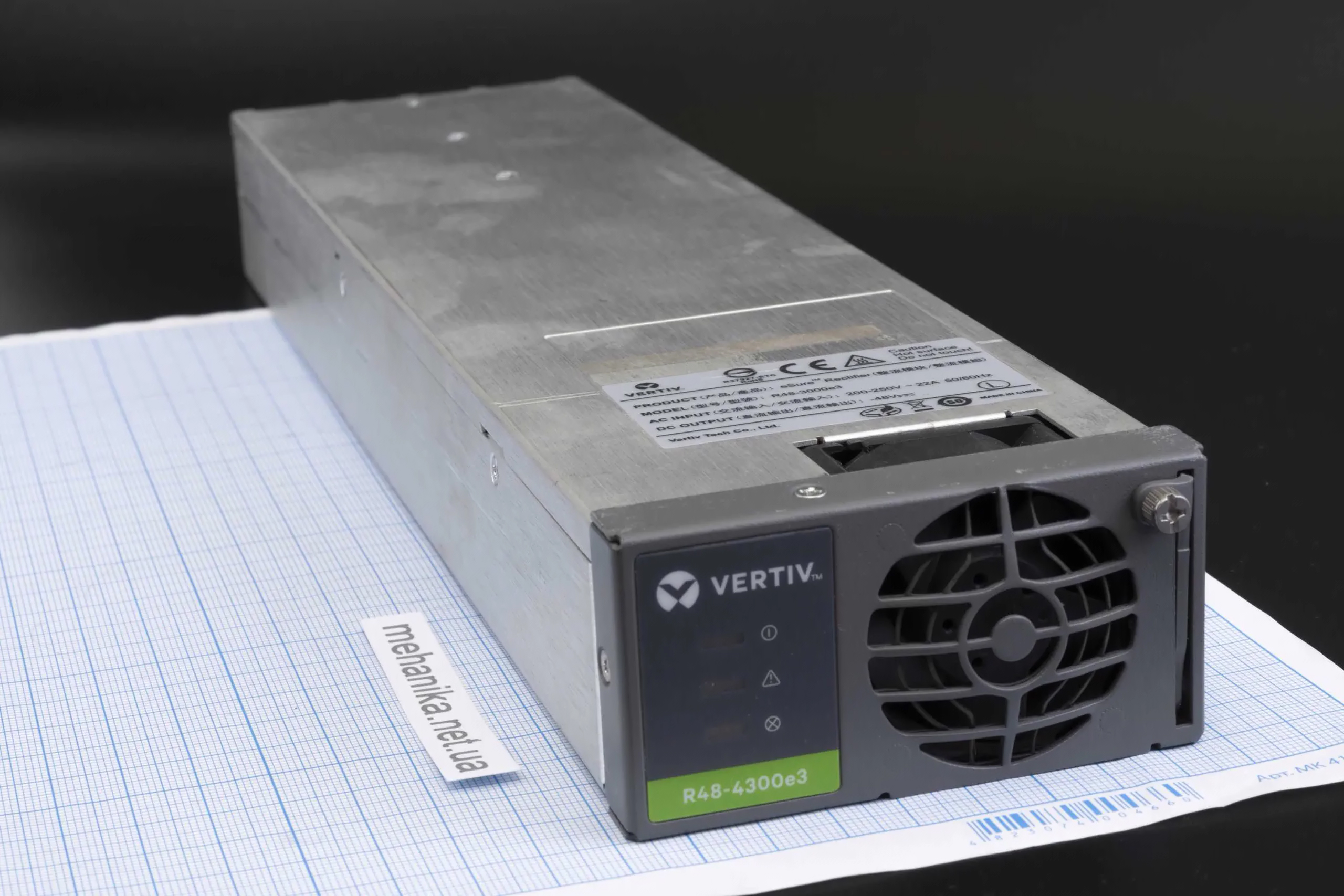 Блок живлення постійного струму 48V 4300W, серверний, адаптована панель