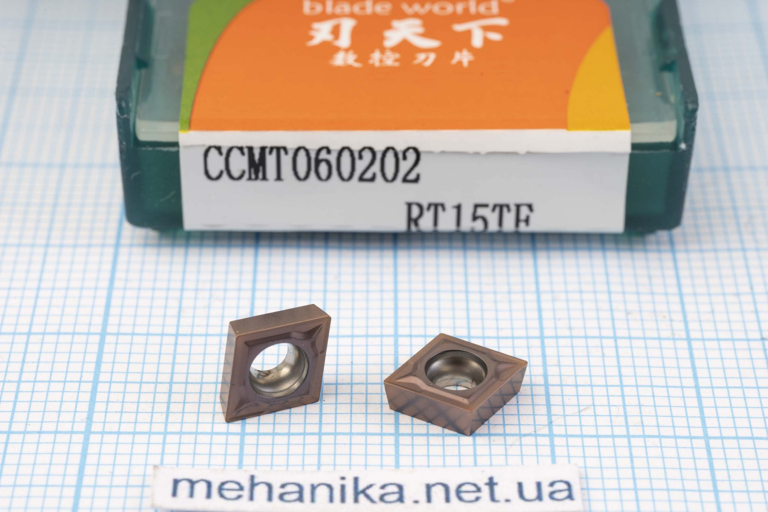 Вставка токарна (різець) CCMT060202 RT15TF BLADEWORLD 55 HRC