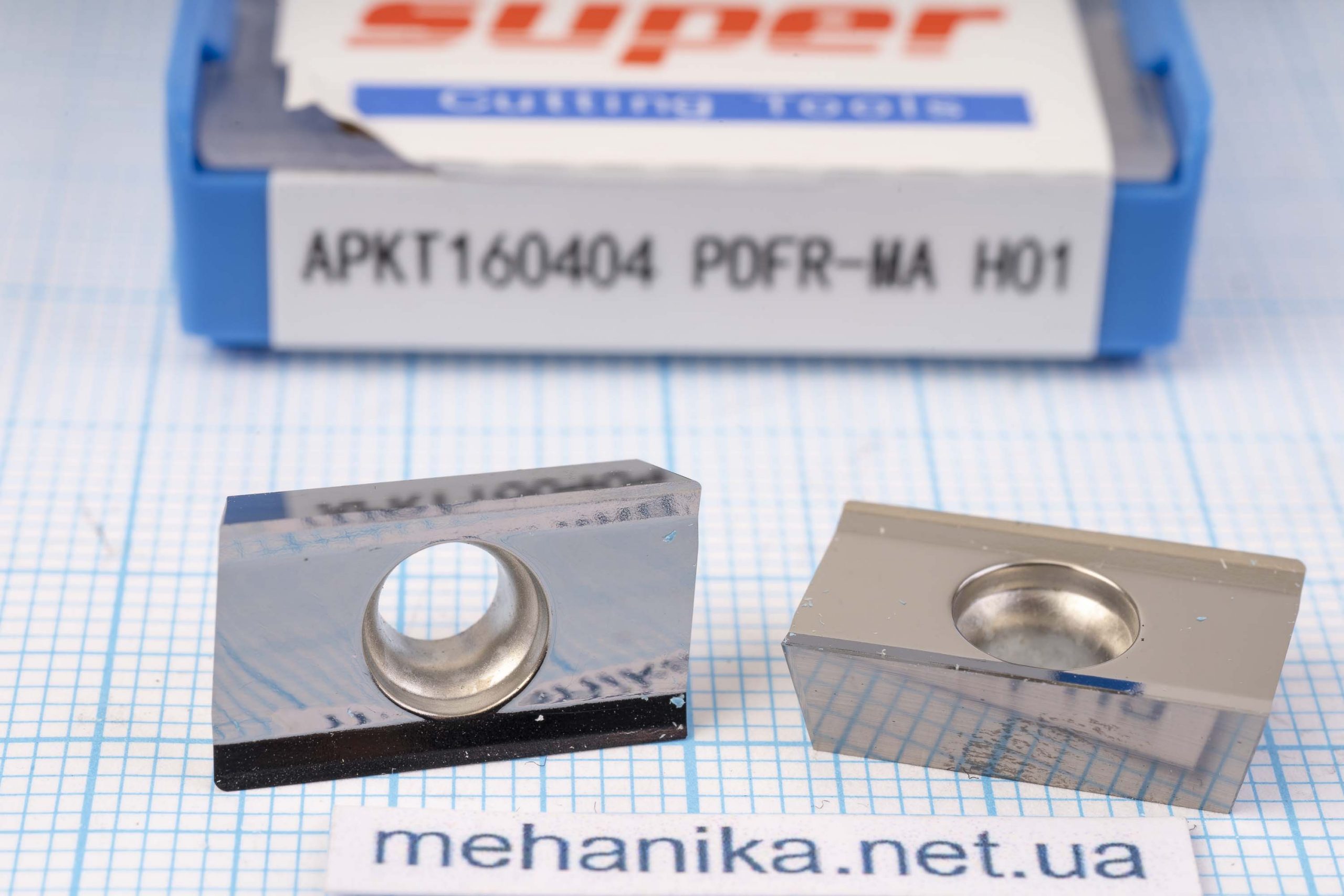 Вставка фрезерна (різець) APKT160404PDFR-MA H01 SUPER 45 HRC