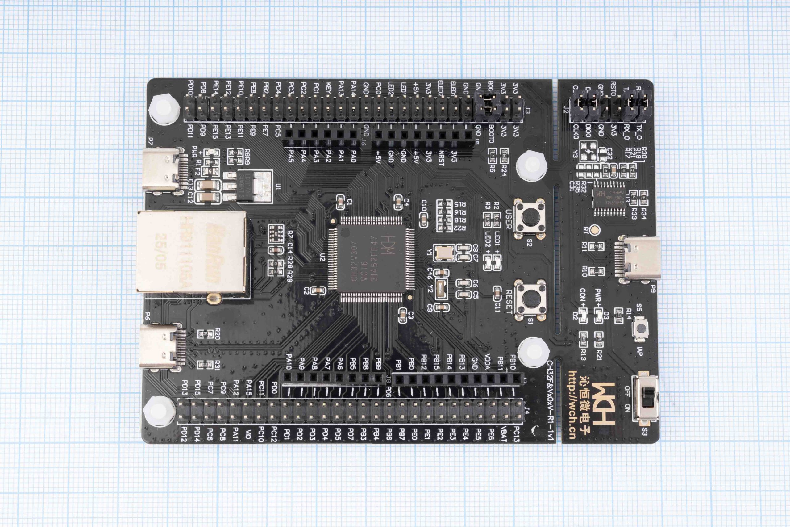 Плата розробника CH32V307V-EVT-R1 (на базі CH32V307, RISC-V)