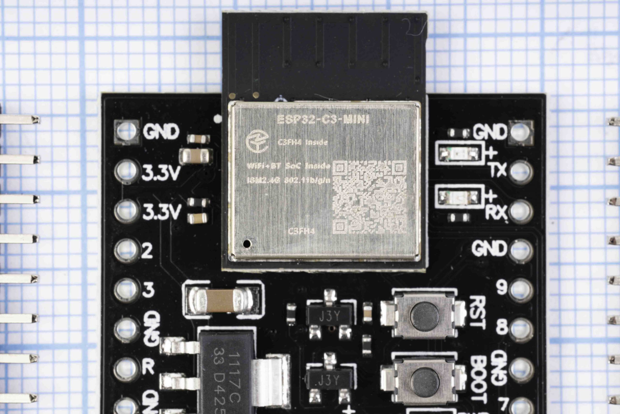 Плата ESP32-С3-MINI WIFI + Bluetooth, ESP32, 2x USB Type-C, CH340K
