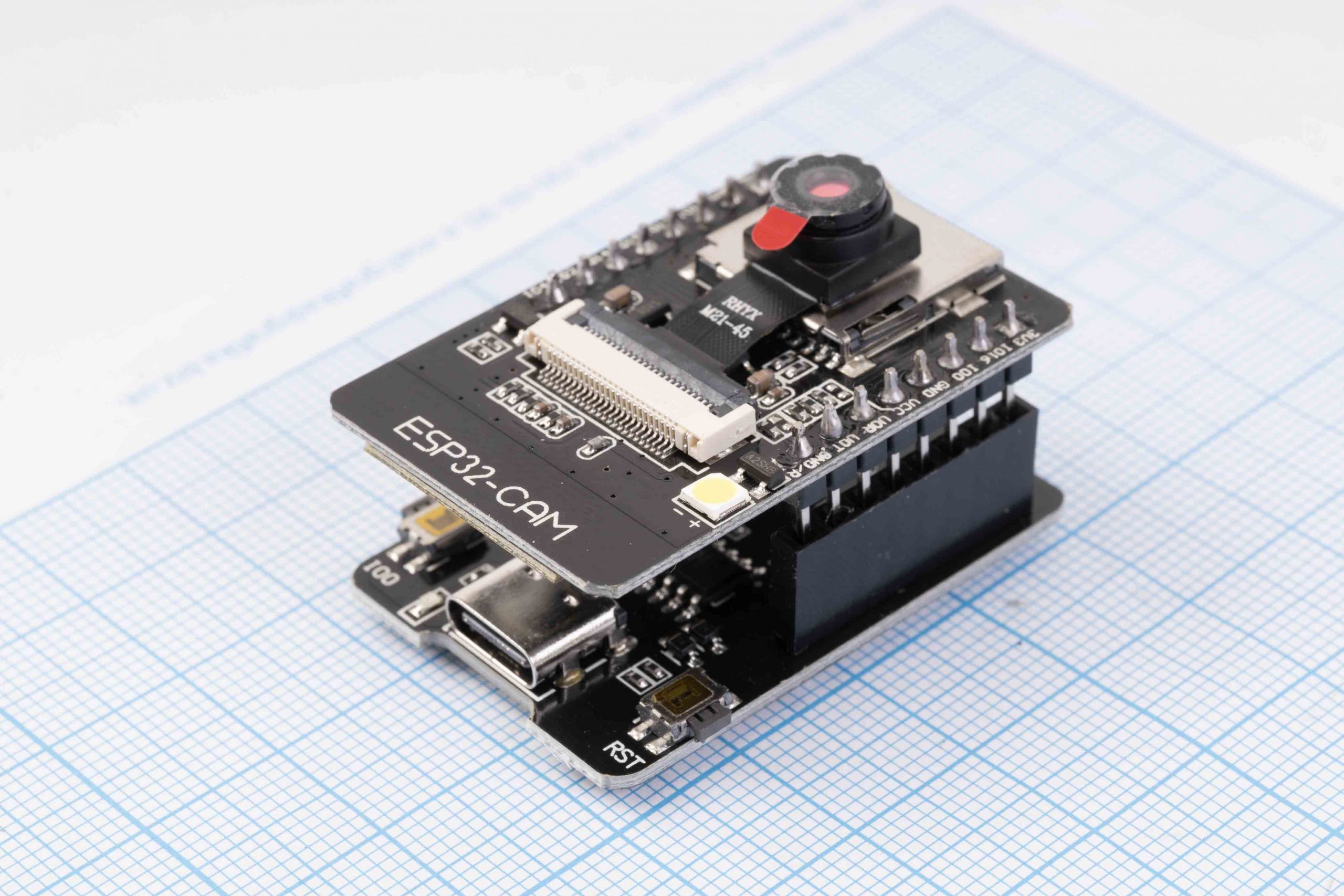 Модуль ESP32-CAM (8M x 8bits) з камерою OV2640, WiFi/Bluetooth, AI-Thinker HW-818 + ESP32-CAM MB V1541 Type-C