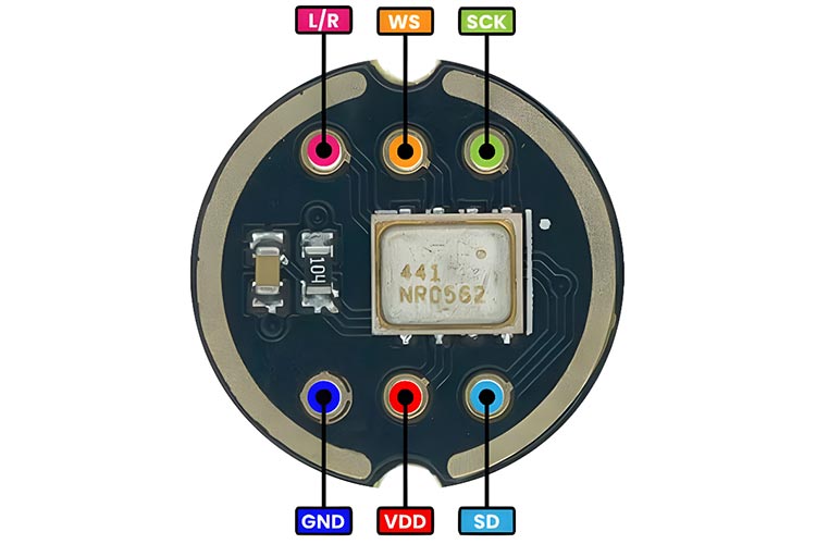 Мікрофон всеспрямований INMP441 MEMS I2S 3.3V