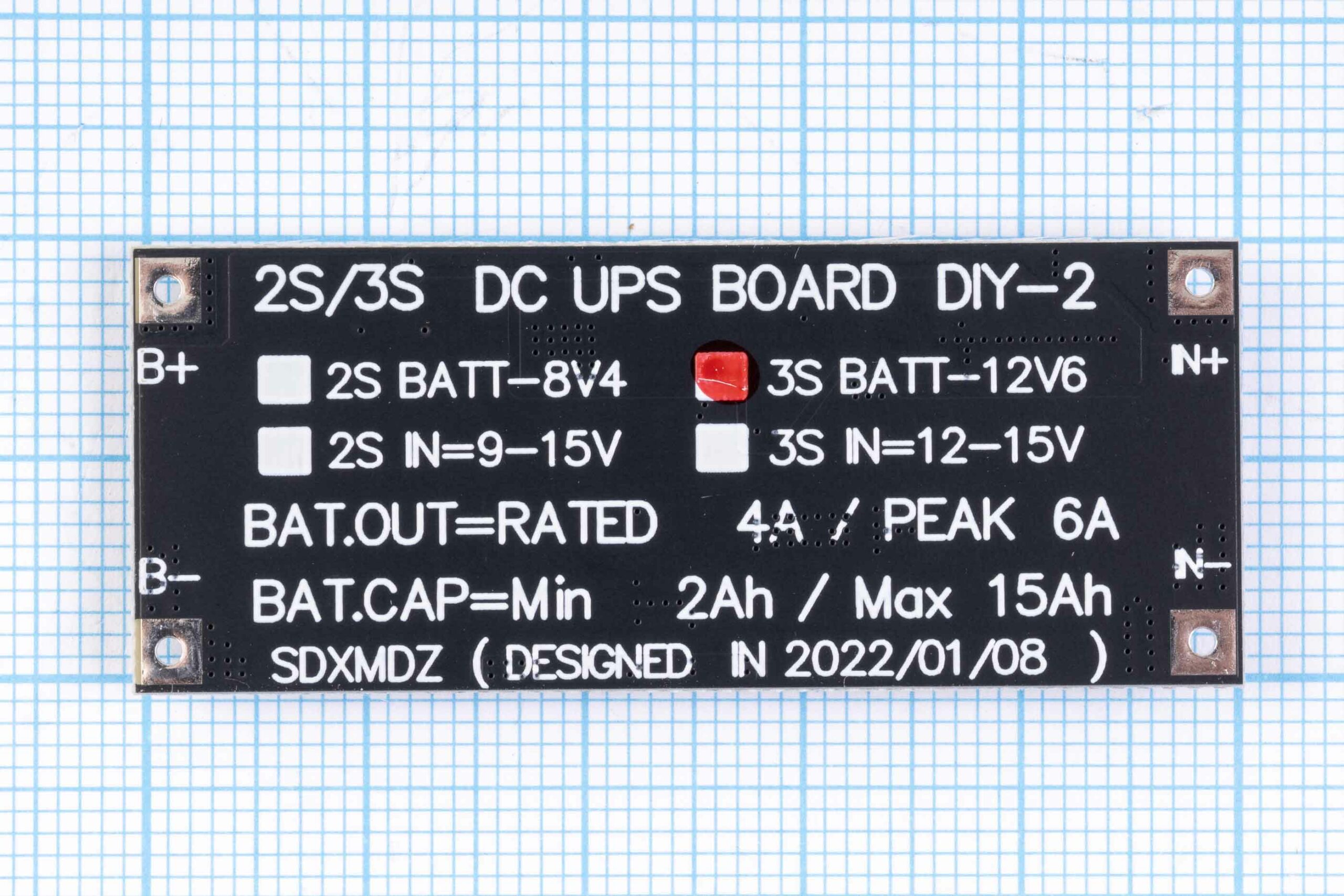 Модуль безперебійного живлення 3S DC UPS BOARD DIY-2, 12.6V/4A (Orange)