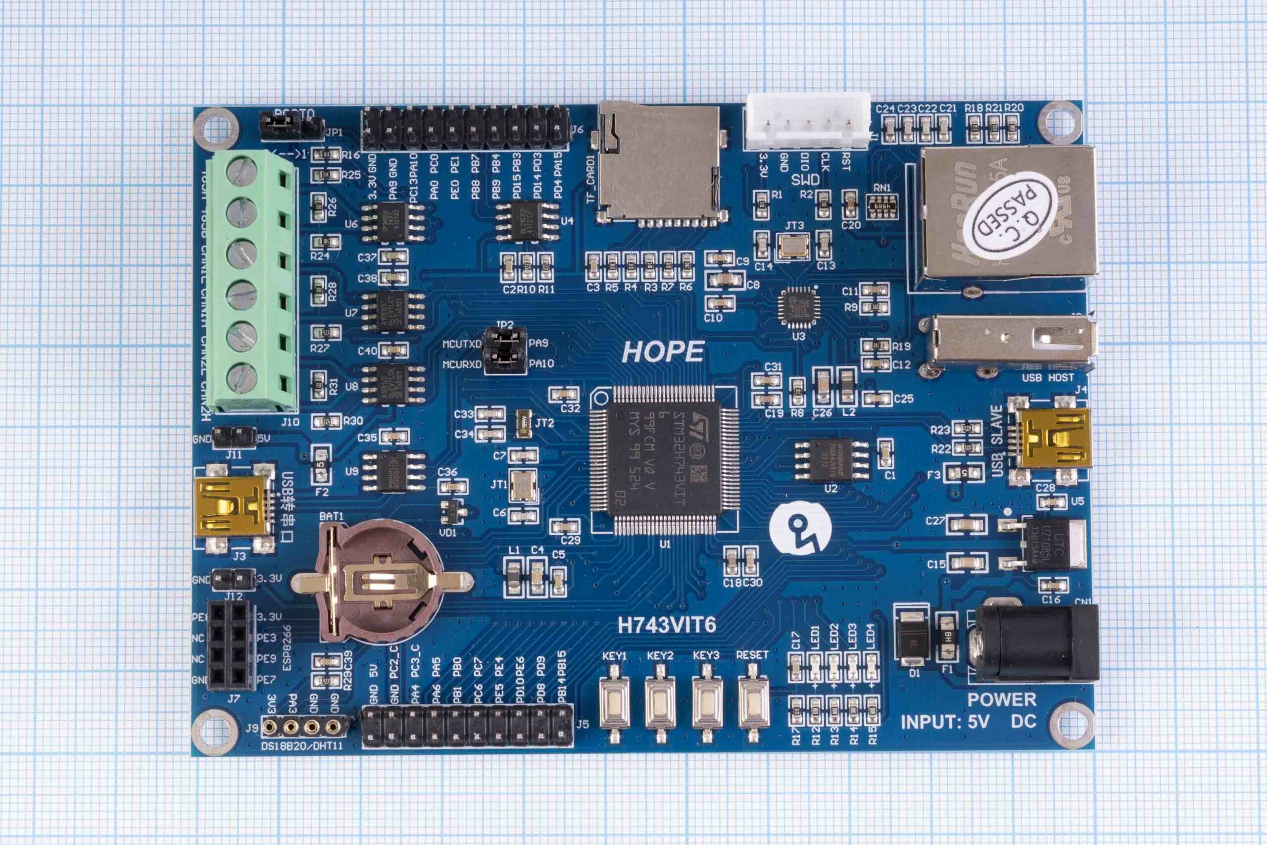 Плата розробника STM32H743VIT6 з підтримкою FDCAN