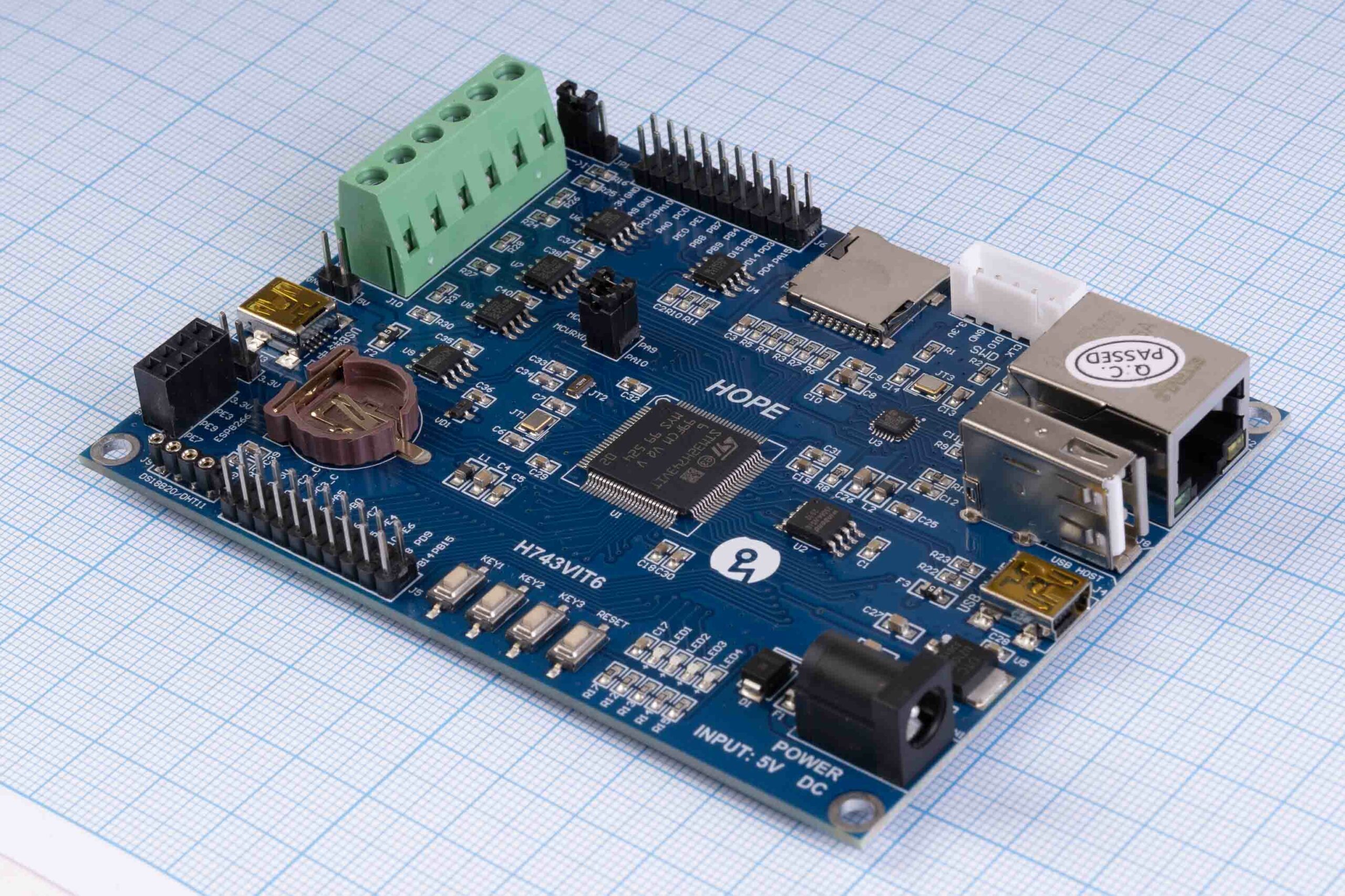 Плата розробника STM32H743VIT6 з підтримкою FDCAN