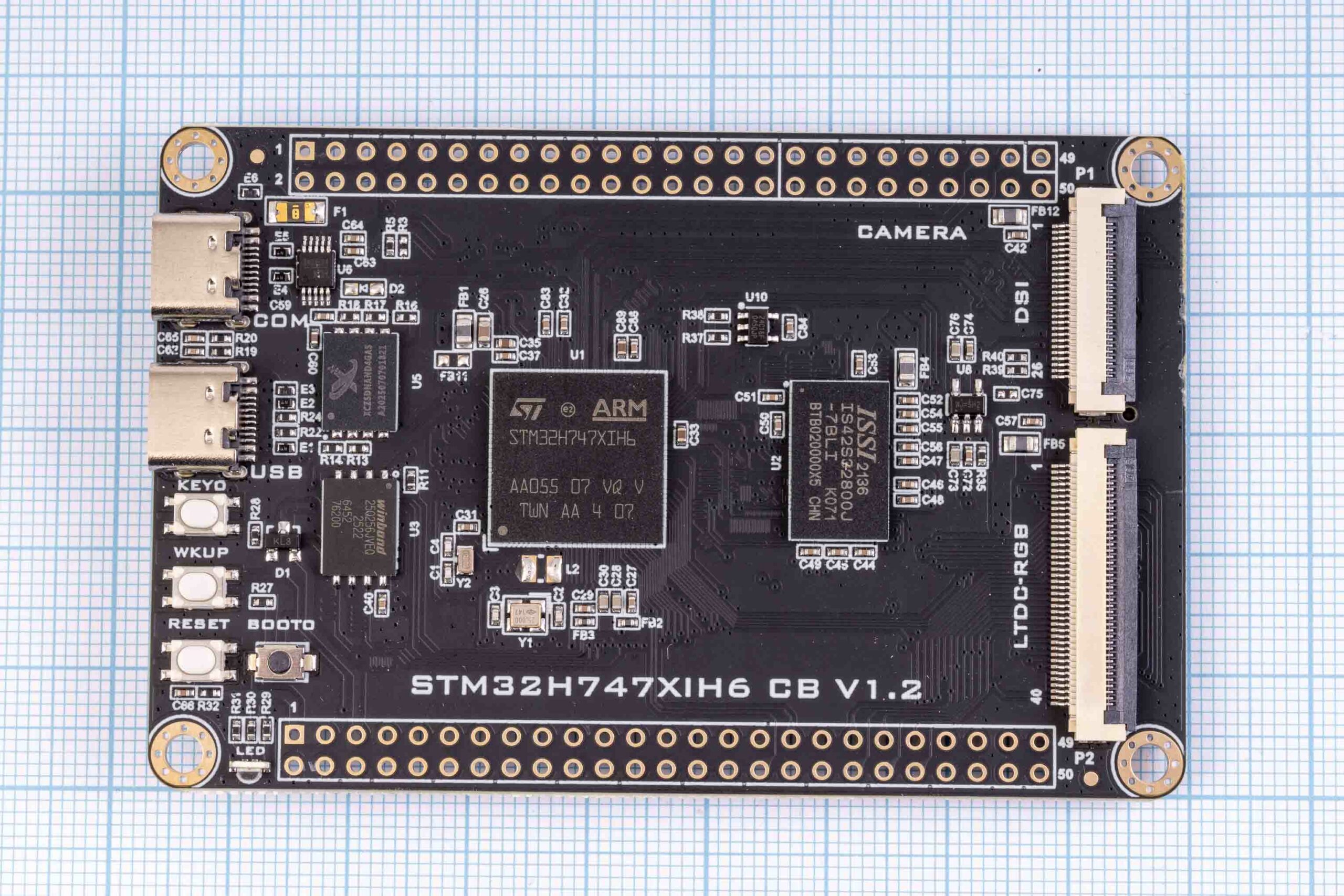 Системна плата STM32H747XIH6 Dual-Core 480MHz/240MHz 2MB Flash 1MB RAM